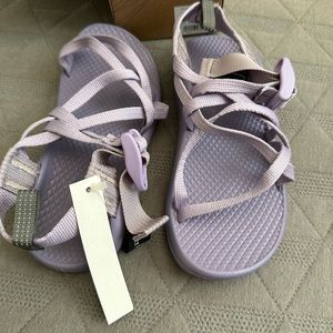 Youth size 13 purple chacos